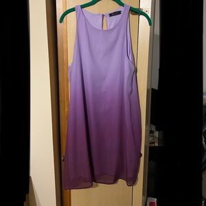Honey punch purple ombré  shift dress